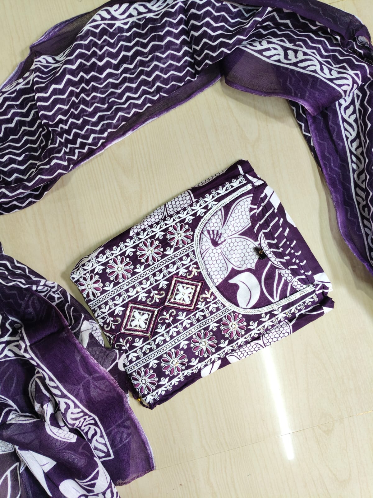 Cotton Floral Anarkali - AS13