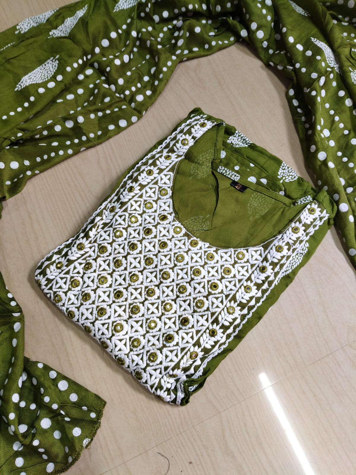 Cotton Floral Anarkali - AS28