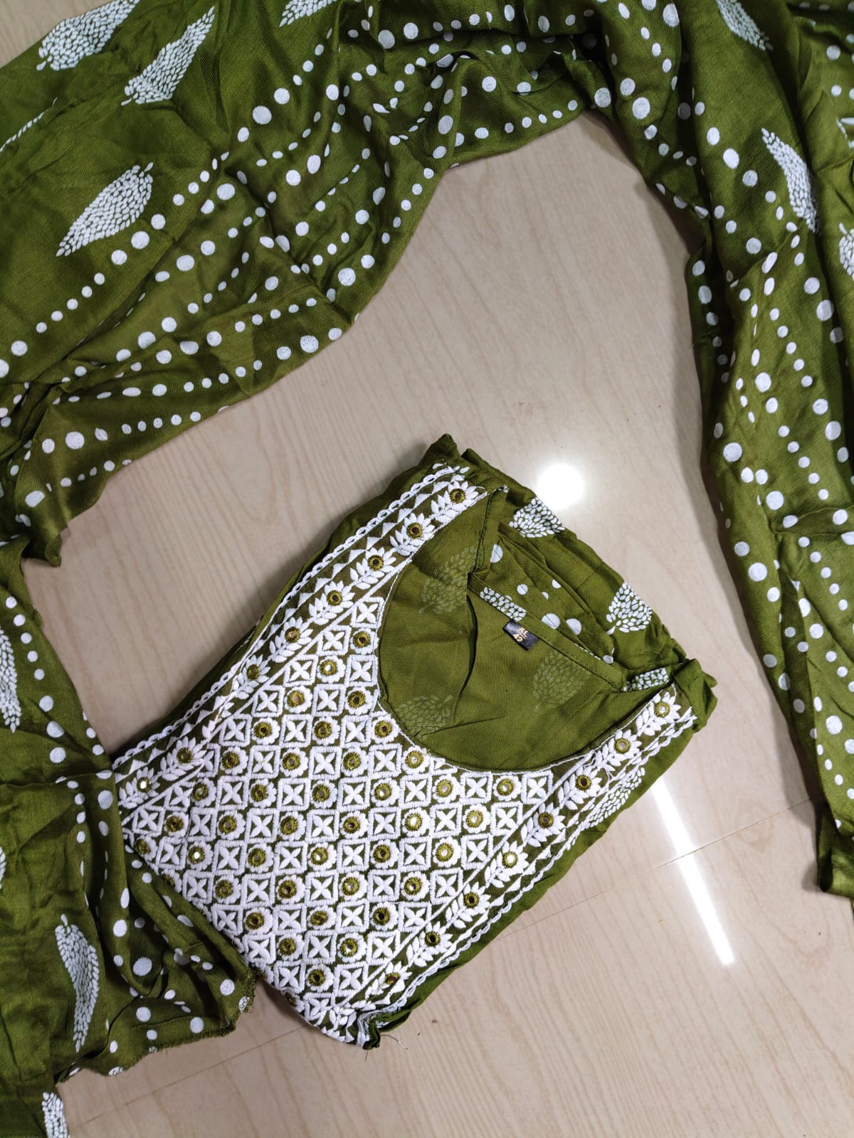 Cotton Floral Anarkali - AS28