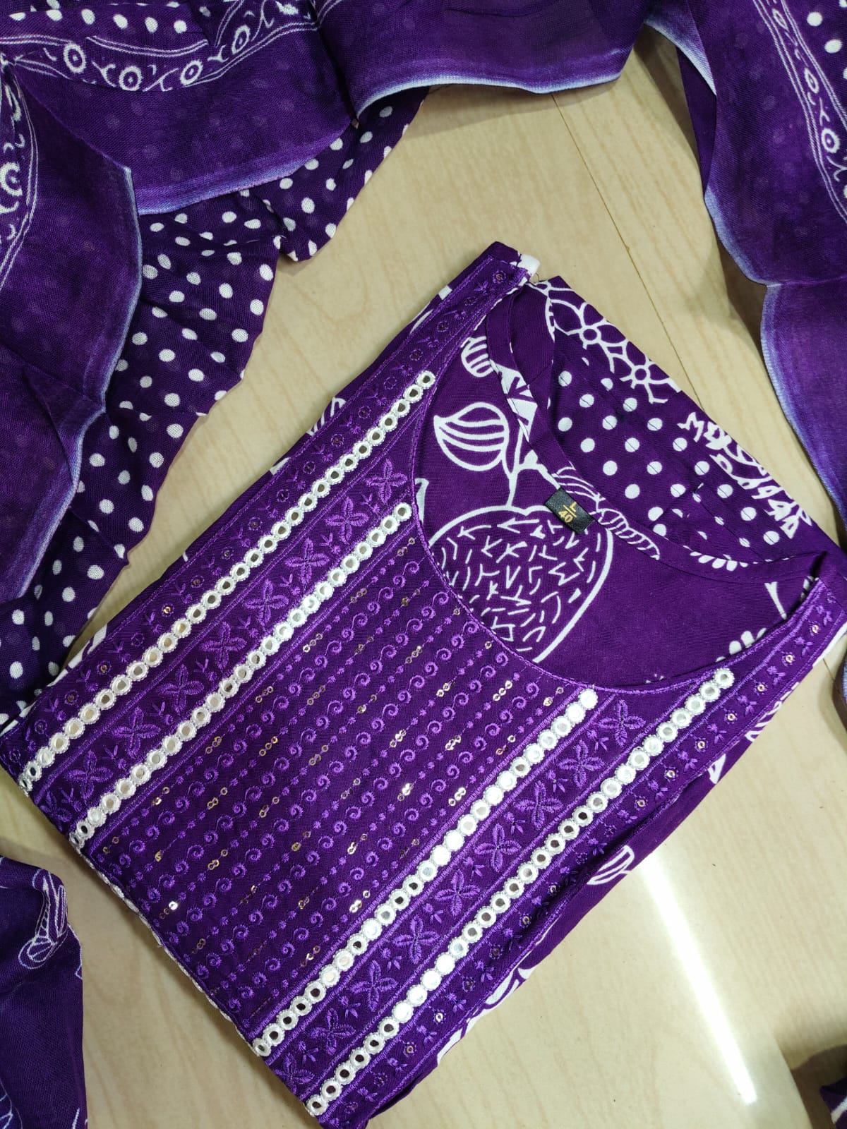 Cotton Floral Anarkali - AS14