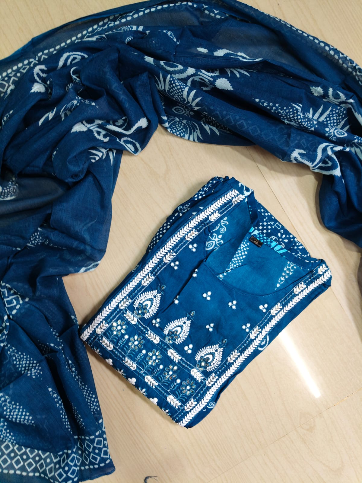 Cotton Floral Anarkali - AS26