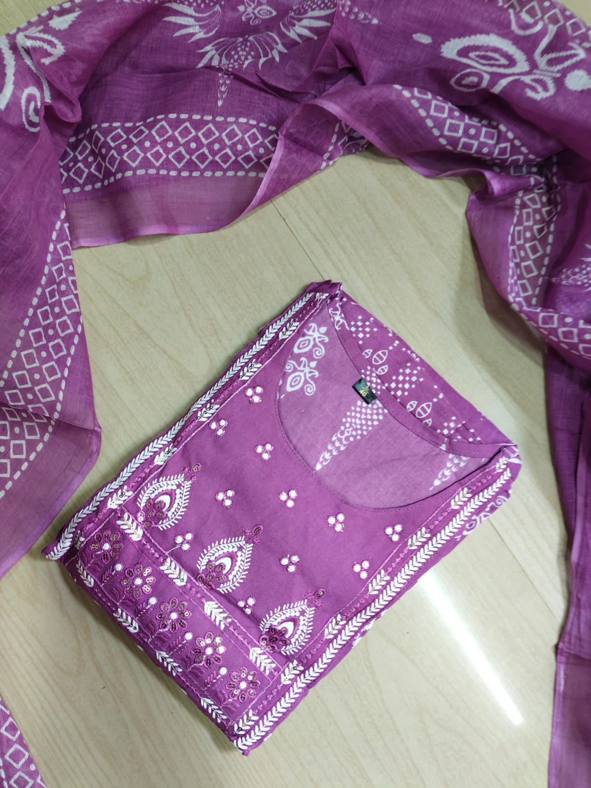 Cotton Floral Anarkali - AS27