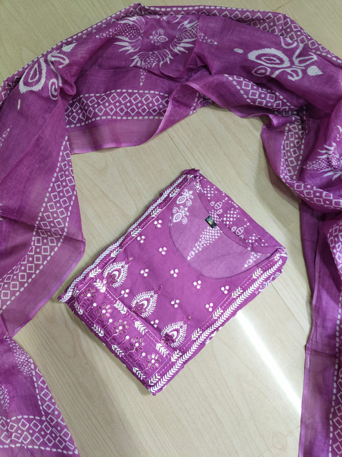 Cotton Floral Anarkali - AS27