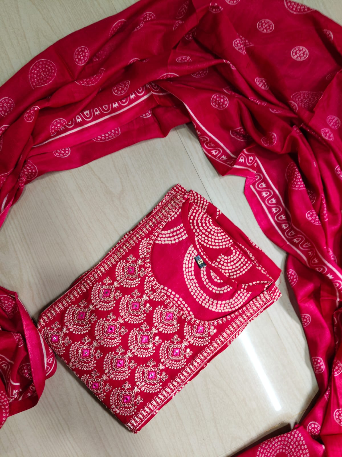 Cotton Floral Anarkali - AS23