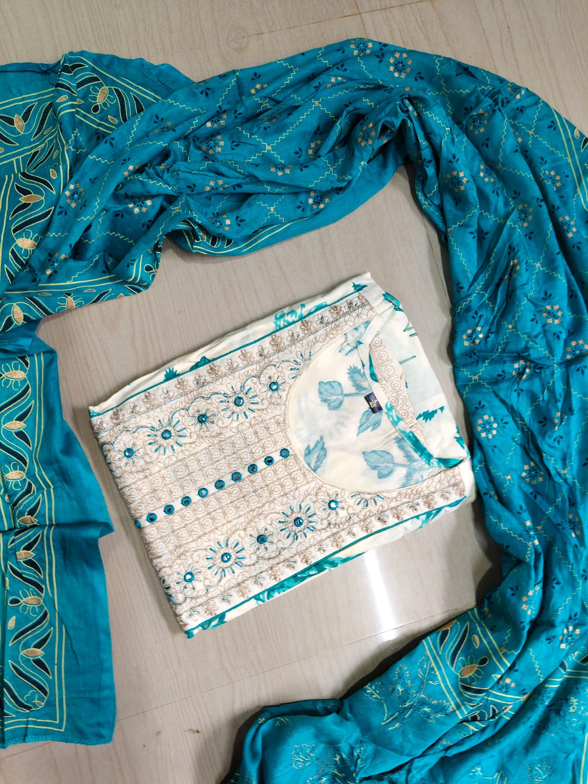 Cotton Floral Anarkali - AS12