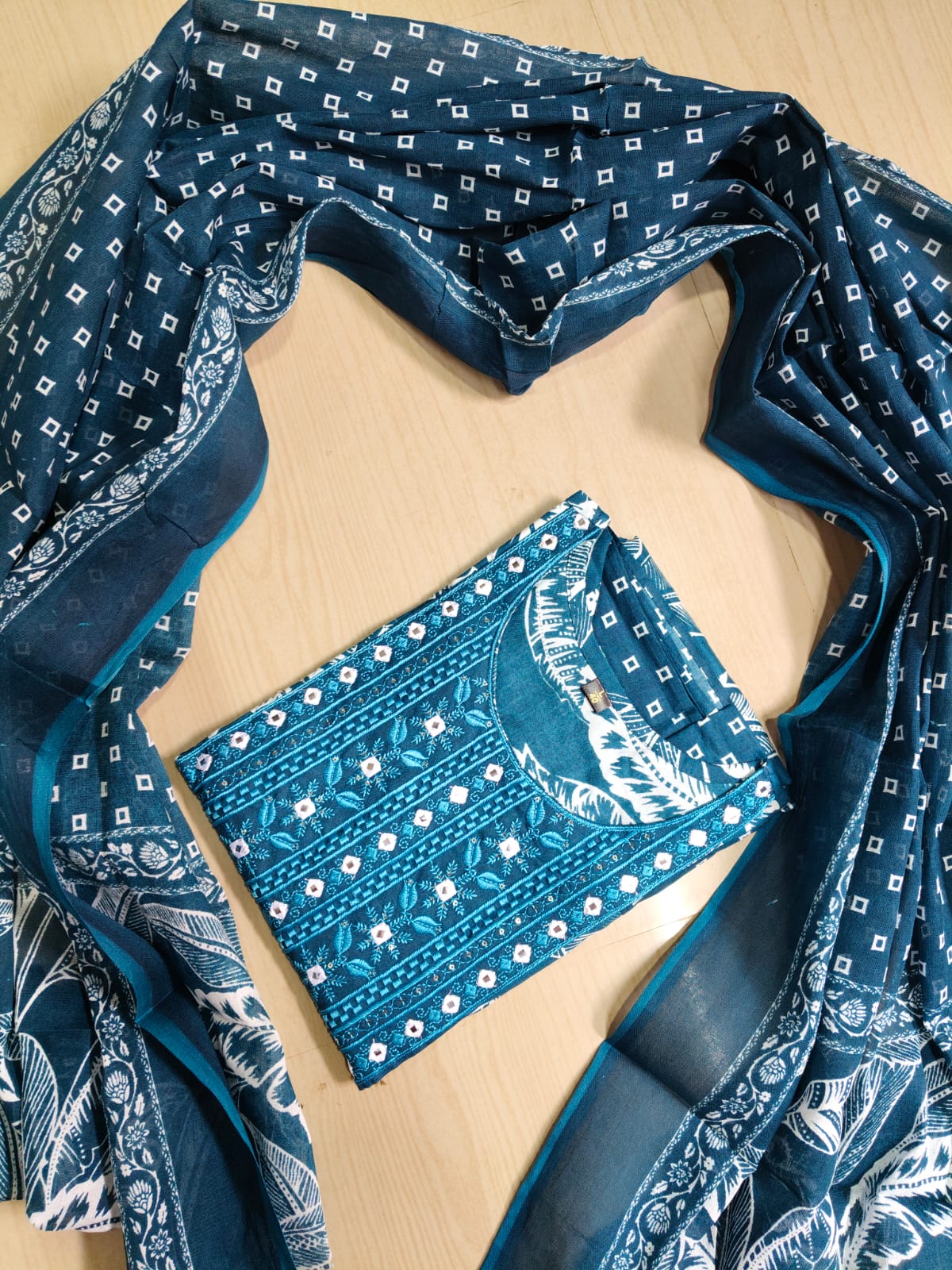 Cotton Floral Anarkali - AS22