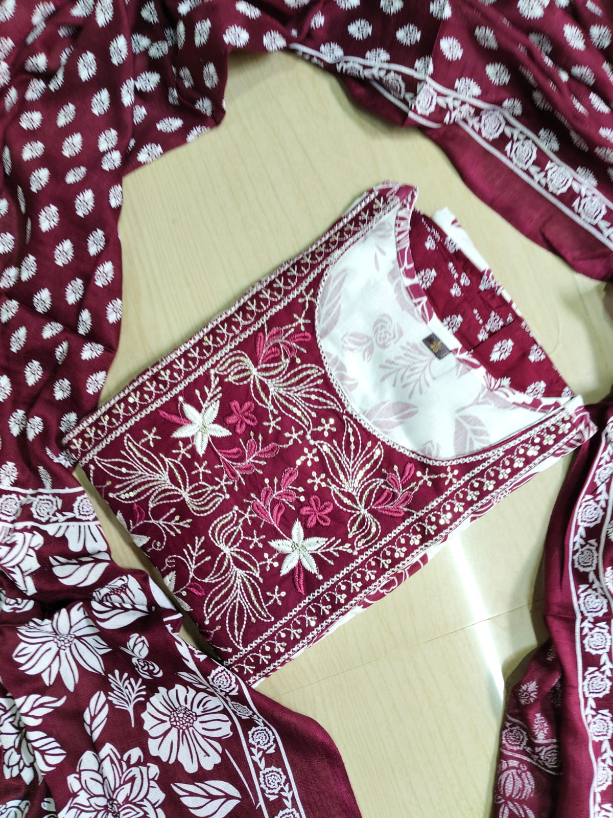 Cotton Floral Anarkali - AS17