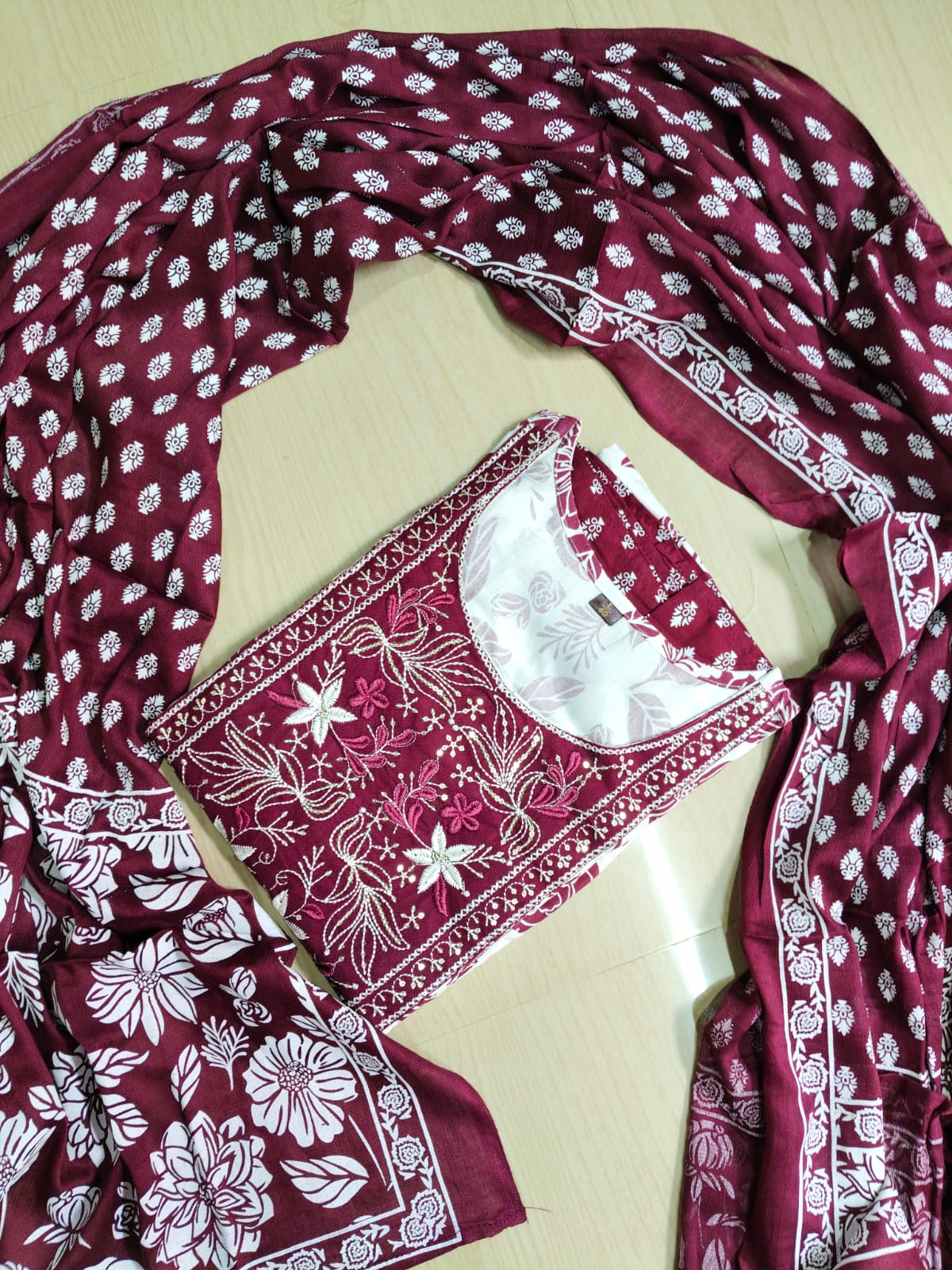 Cotton Floral Anarkali - AS17