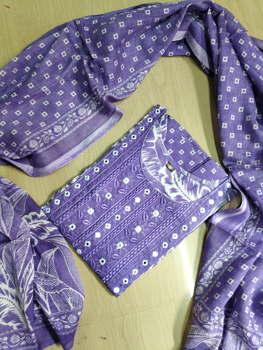 Cotton Floral Anarkali - AS21