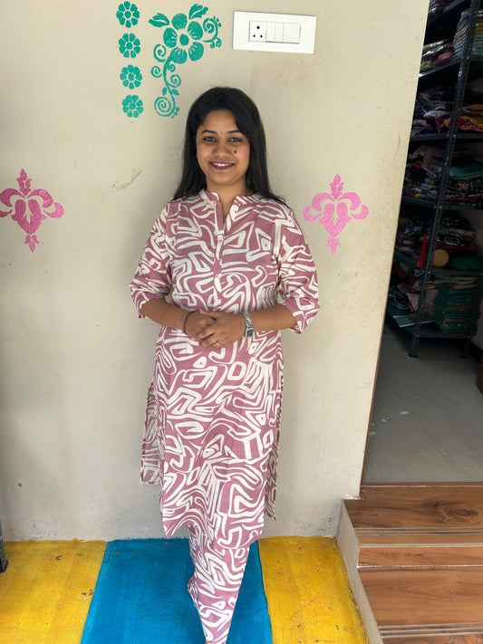 Cotton Capsule Kurti - PK176
