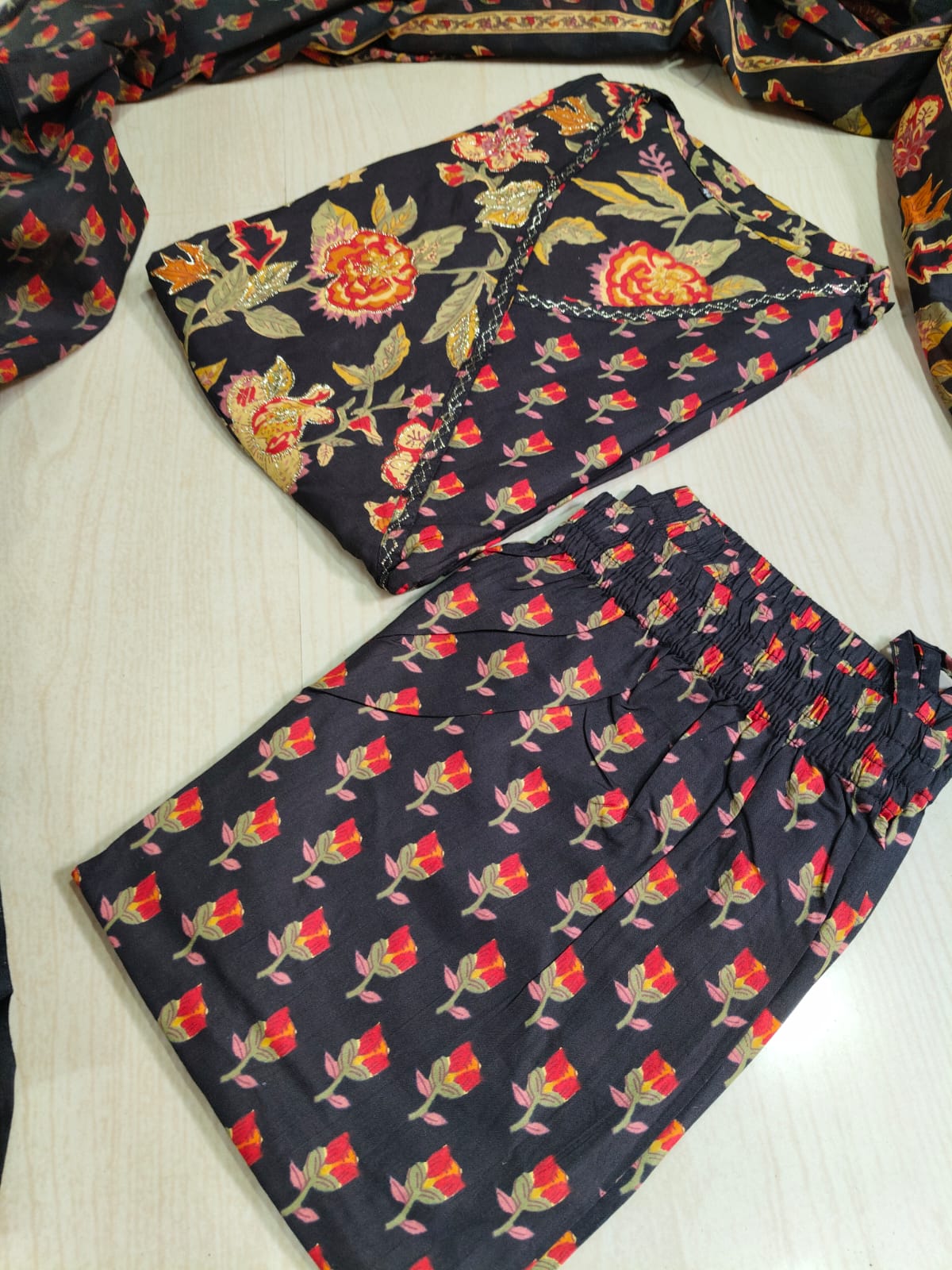 Cotton Floral Anarkali - CA52