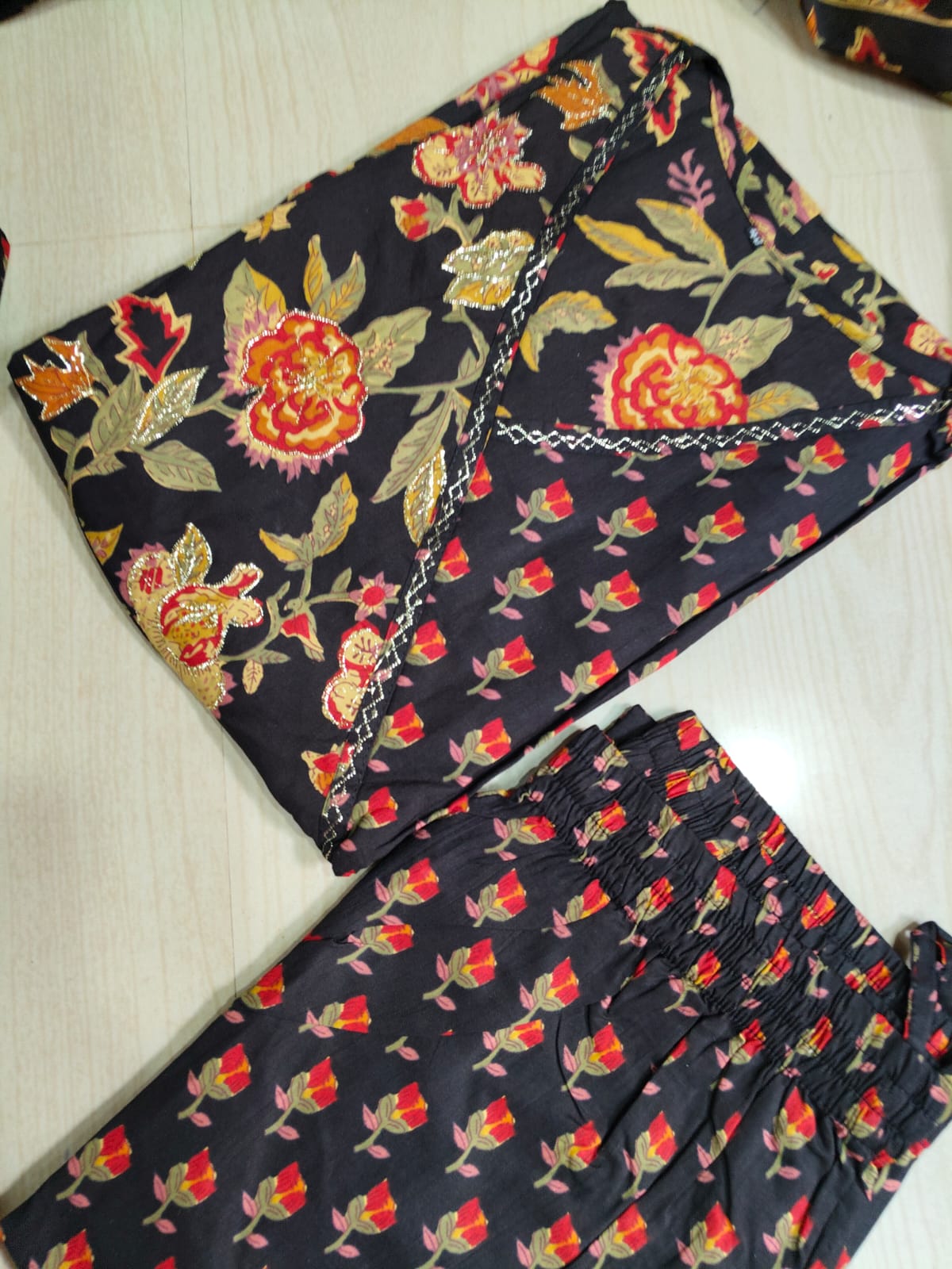 Cotton Floral Anarkali - CA52