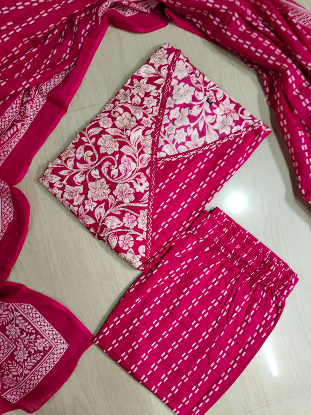 Cotton Floral Anarkali - CA51