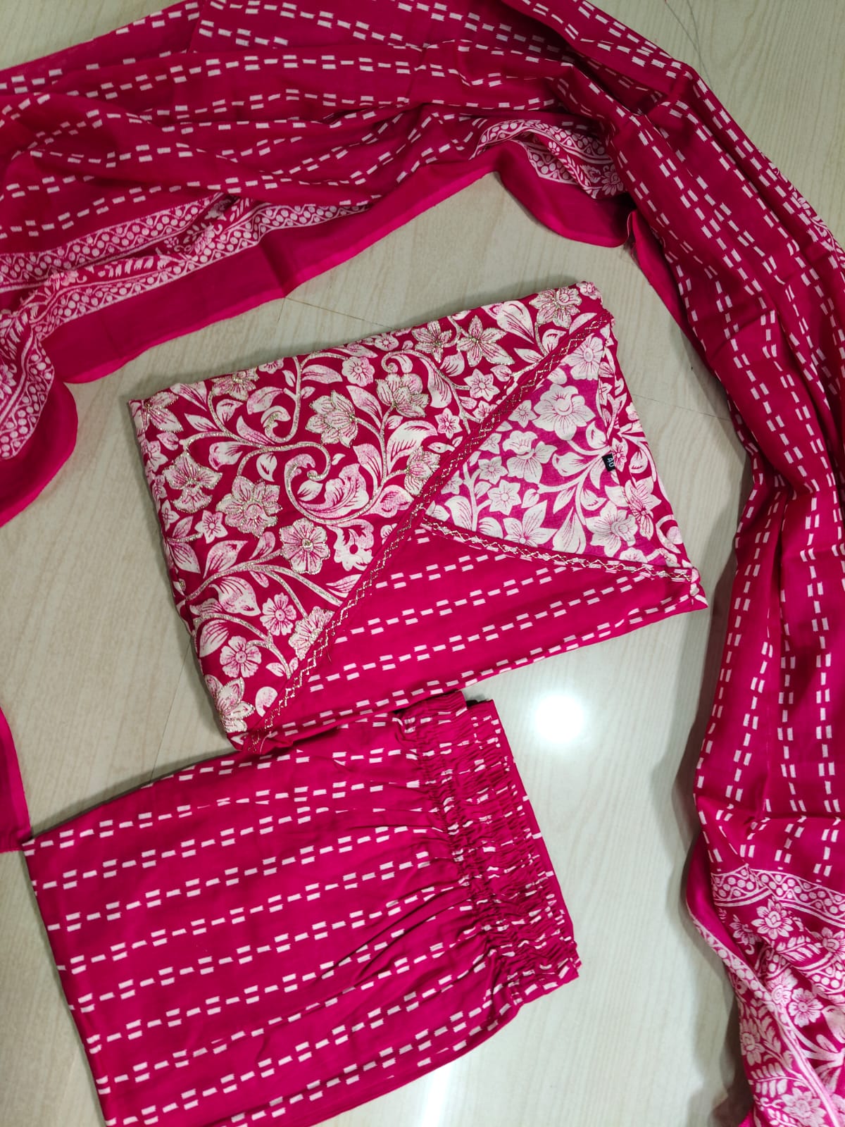 Cotton Floral Anarkali - CA51