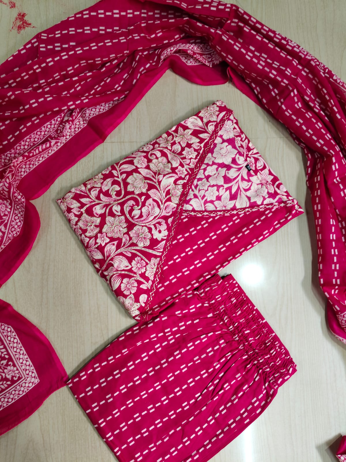 Cotton Floral Anarkali - CA51