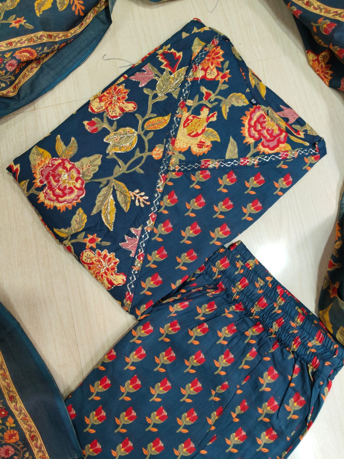 Cotton Floral Anarkali - CA54