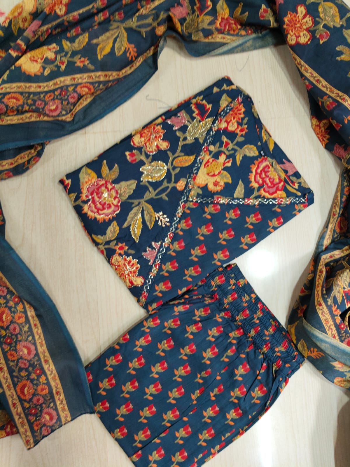 Cotton Floral Anarkali - CA54