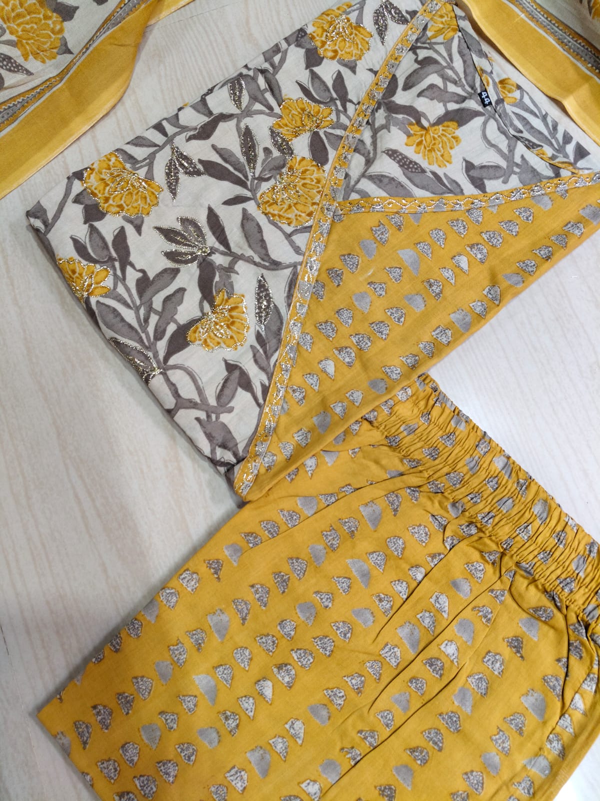 Cotton Floral Anarkali - CA53 - Pre booking for 25 days and delivery will be after diwali