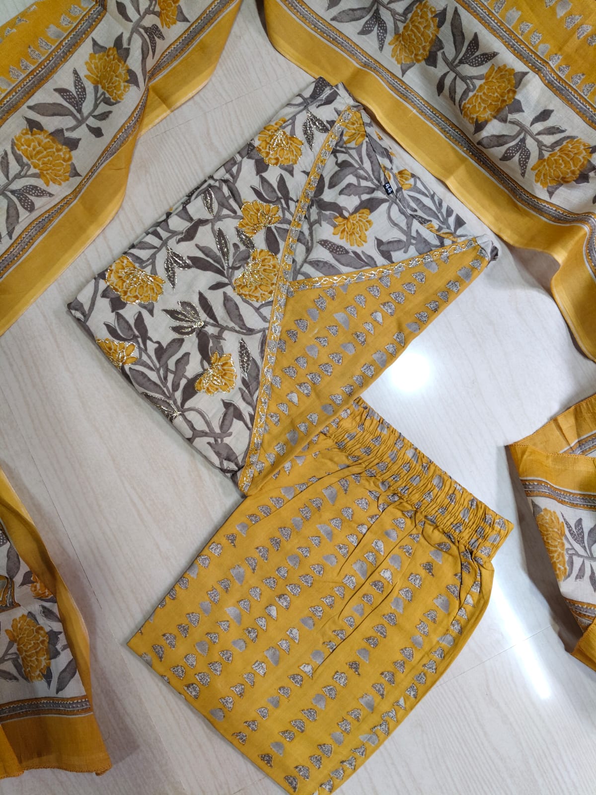 Cotton Floral Anarkali - CA53 - Pre booking for 25 days and delivery will be after diwali