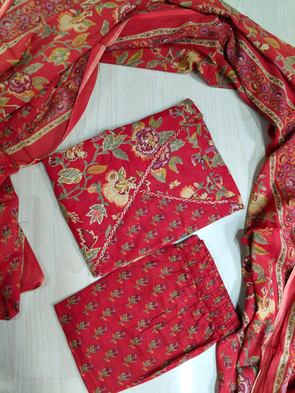 Cotton Floral Anarkali - CA49