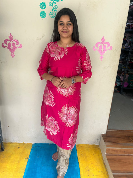 Cotton Kurti With Lining - CKL02