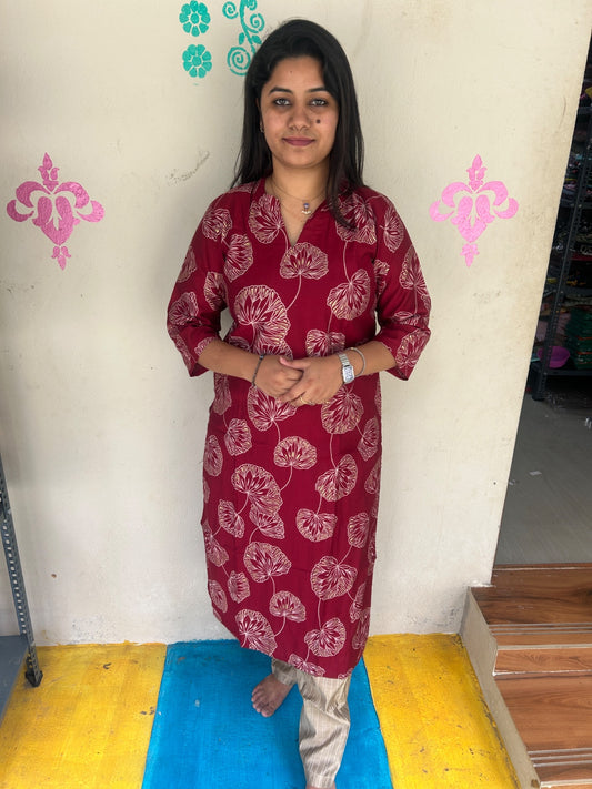Cotton Kurti With Lining - CKL03