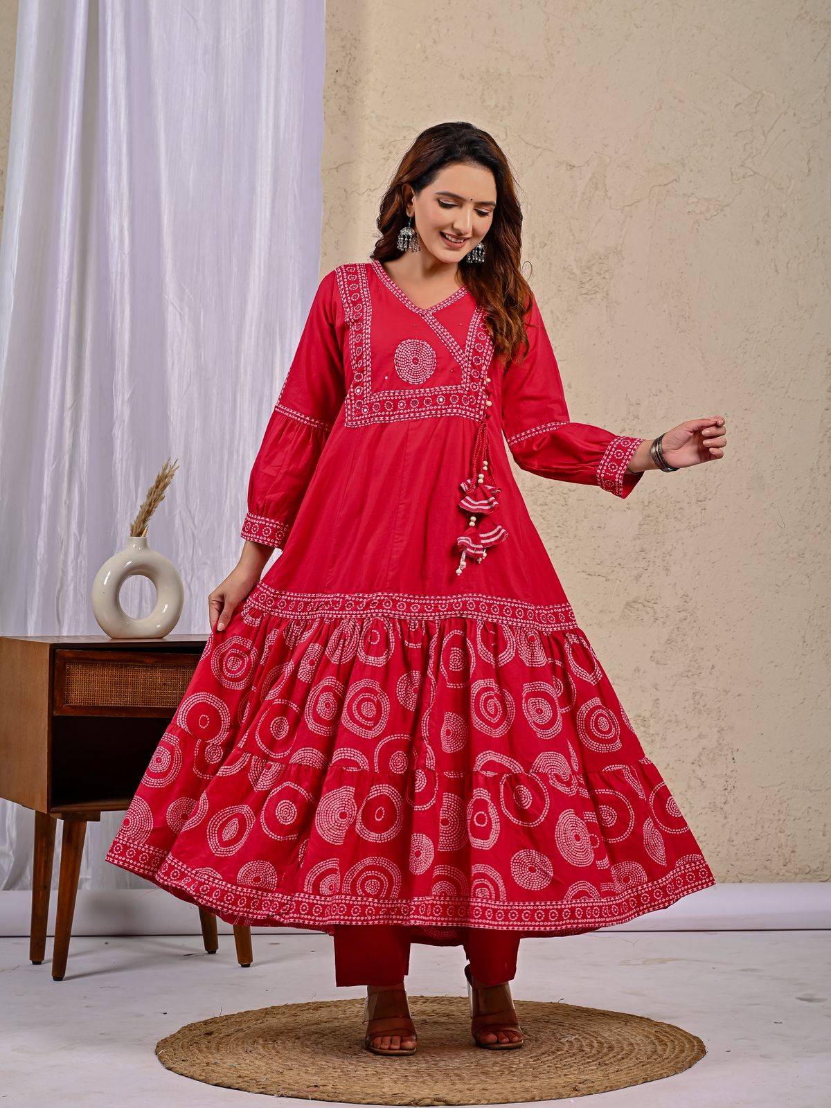 Cotton Floral Anarkali - CA55