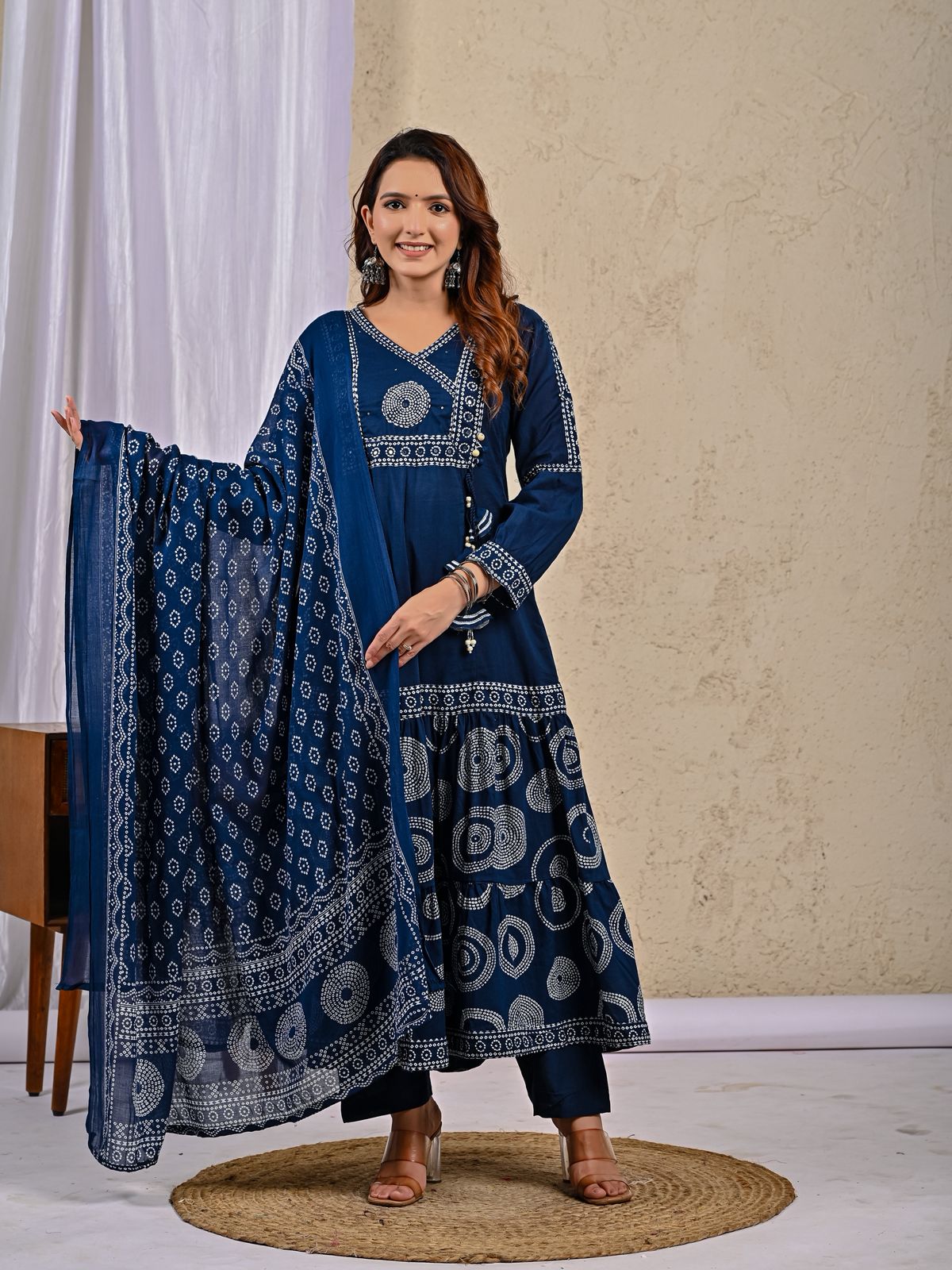 Cotton Floral Anarkali - CA56