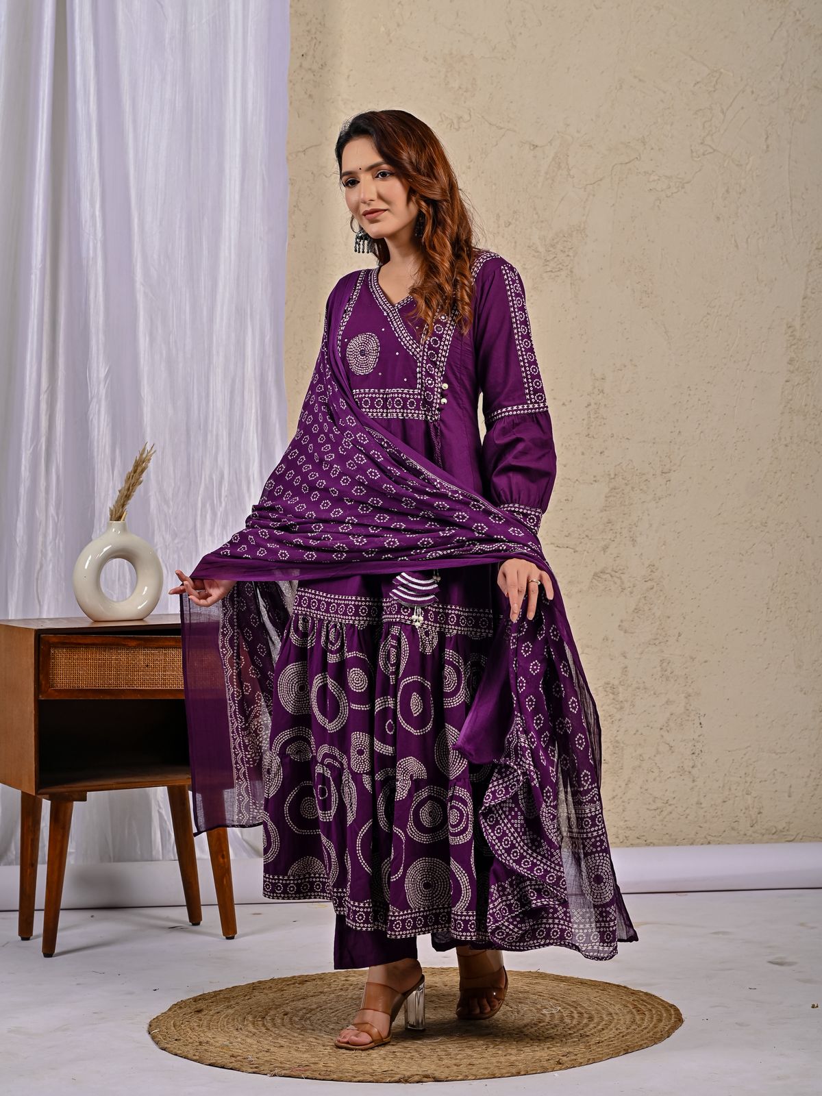 Cotton Floral Anarkali - CA57