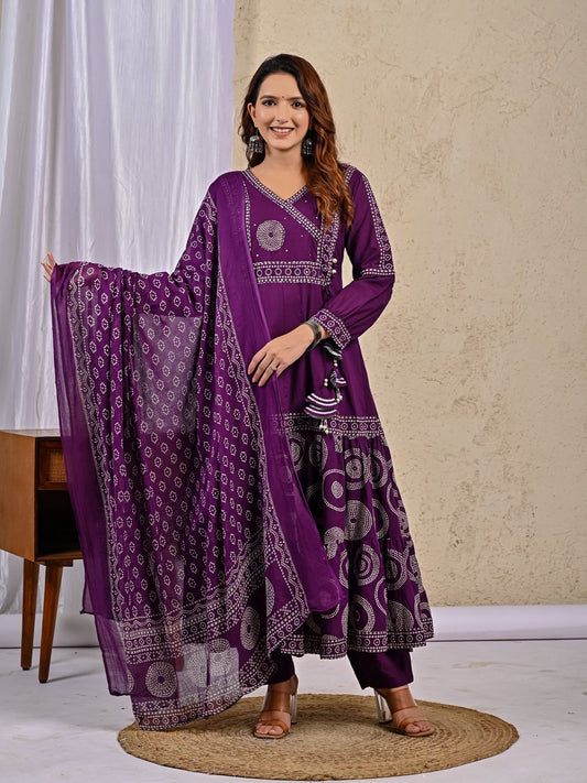 Cotton Floral Anarkali - CA57