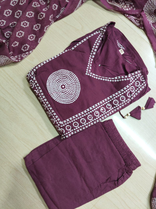 Cotton Floral Anarkali - CA61