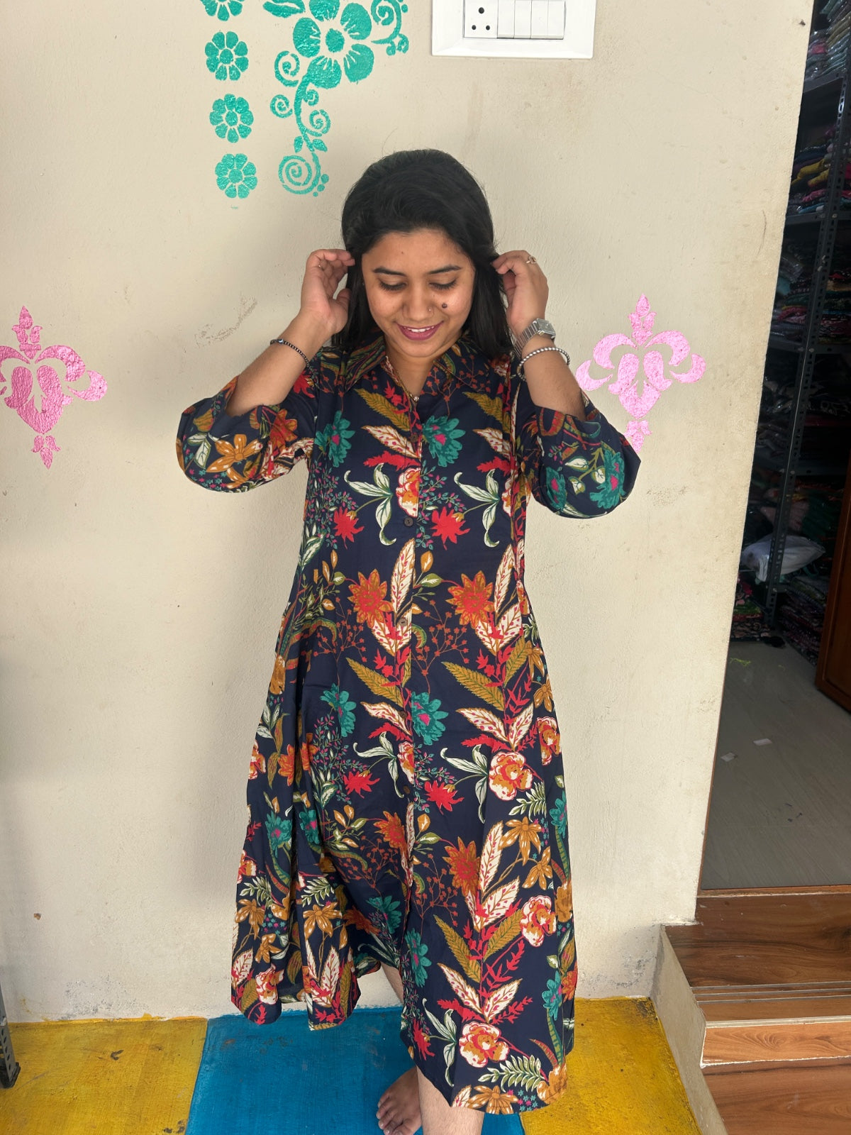 Cotton collar neck Frock  CCF49