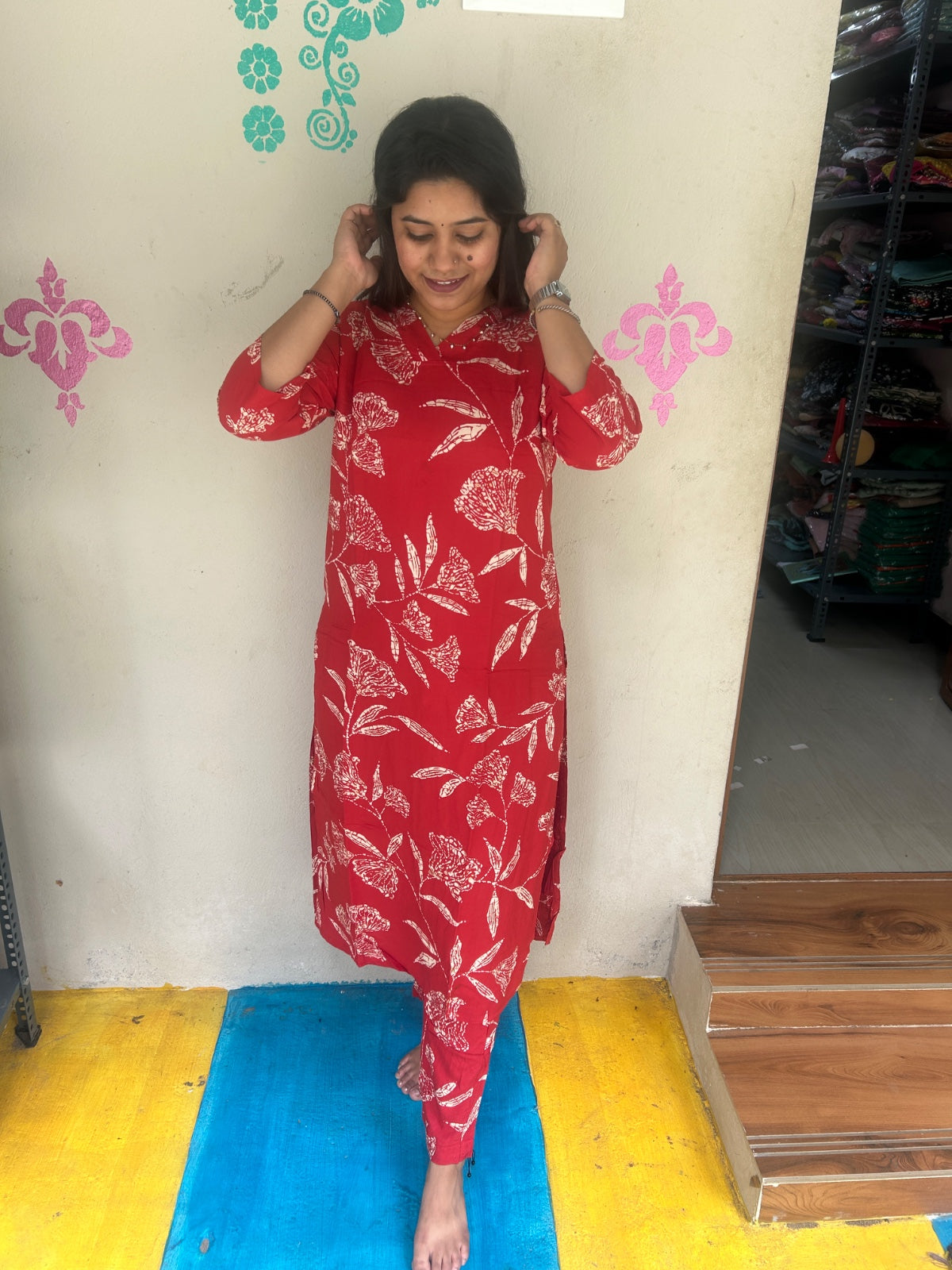 Cotton Kurti With Phant  CKP35