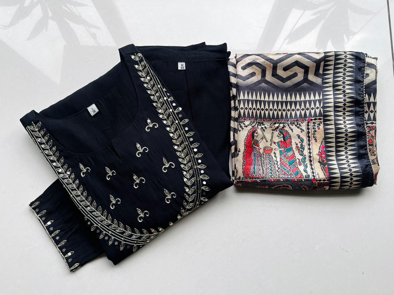 Premium Modal Chanderi Silk Kurti - CSK61