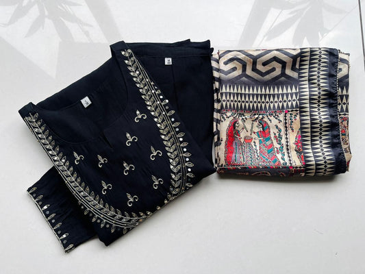 Premium Modal Chanderi Silk Kurti - CSK61