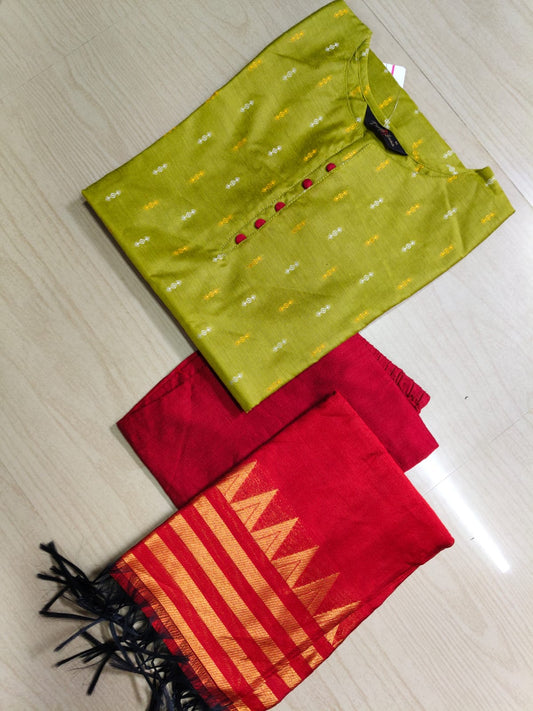 Premium Modal Chanderi Silk Kurti - CSK65