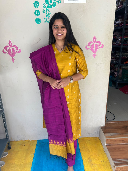 Premium Modal Chanderi Silk Kurti - CSK64