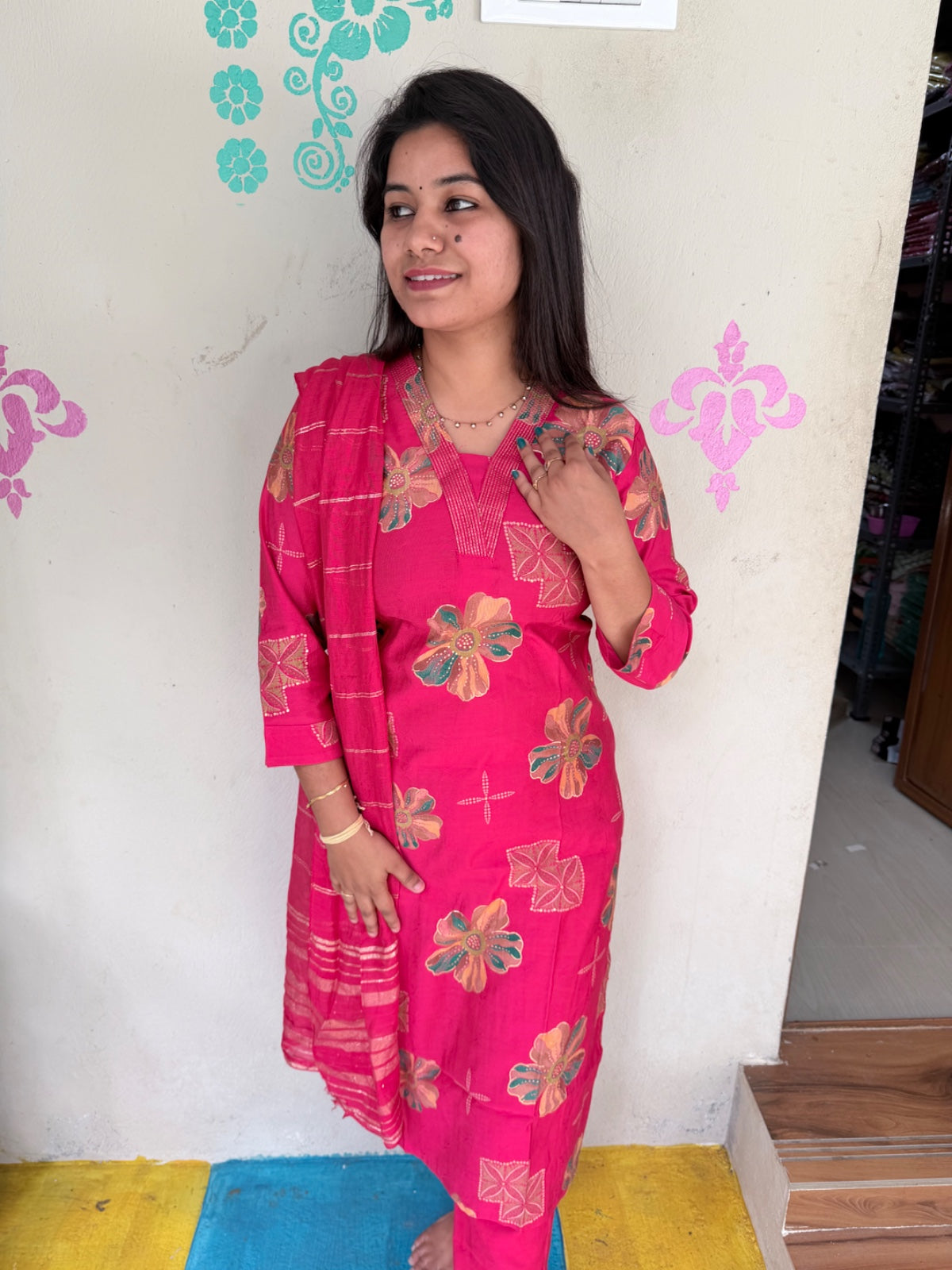 Premium Shiny Vetican Silk Kurti - SVK46