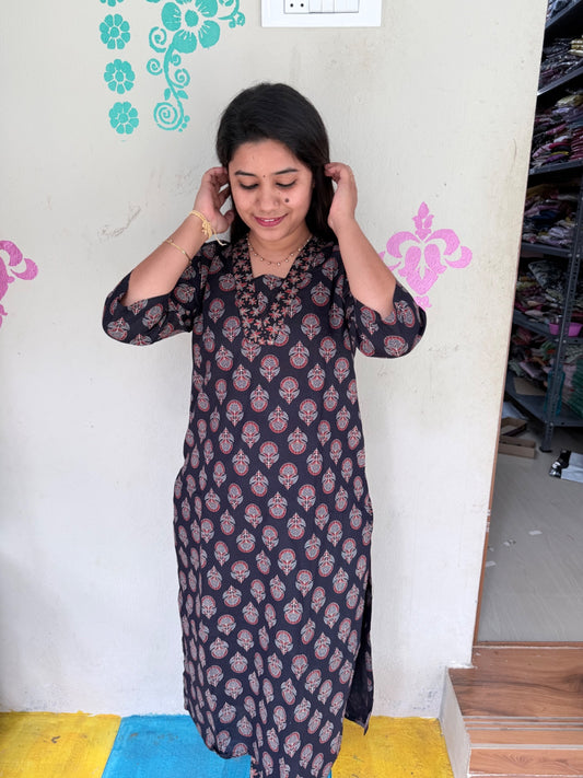 Cotton Kurti With Phant  CKP38
