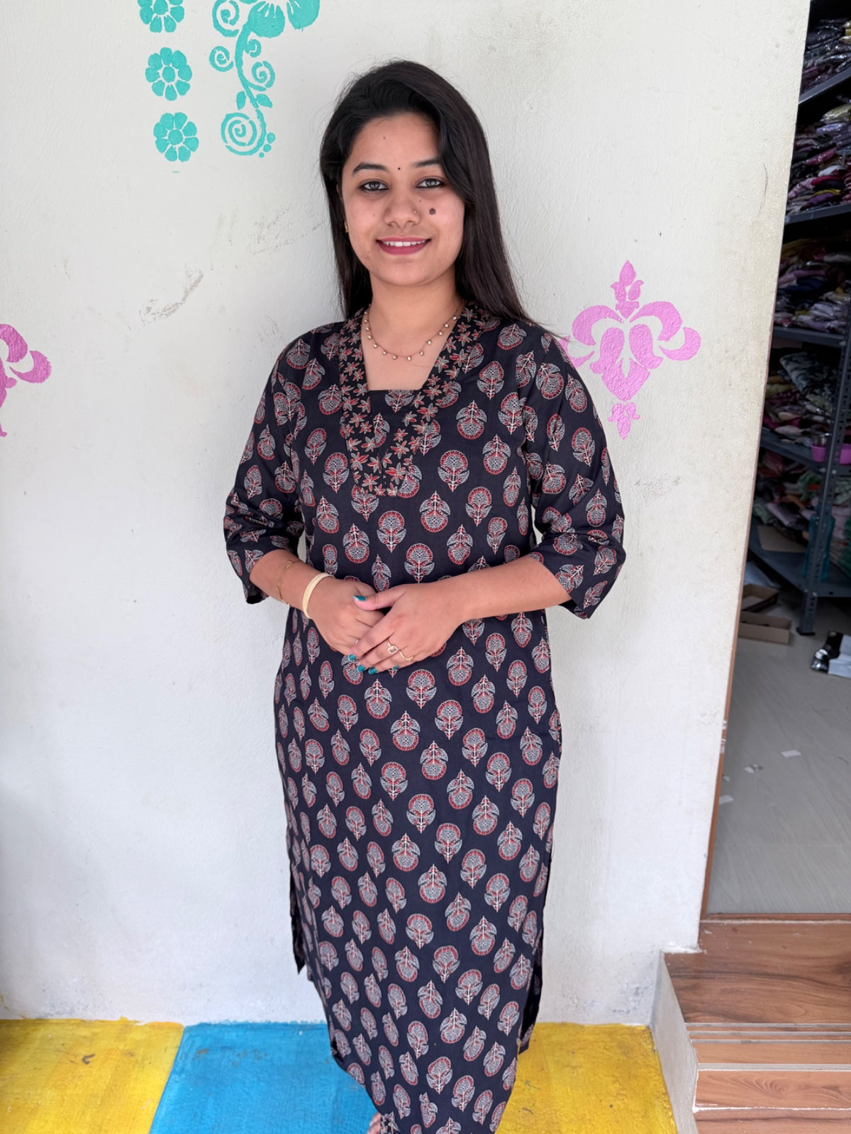 Cotton Kurti With Phant  CKP38