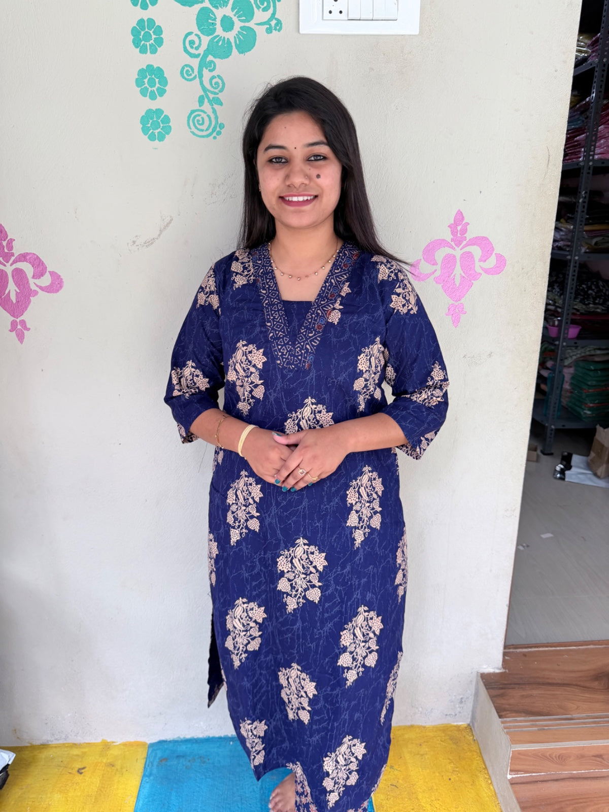 Cotton Kurti With Phant  CKP40