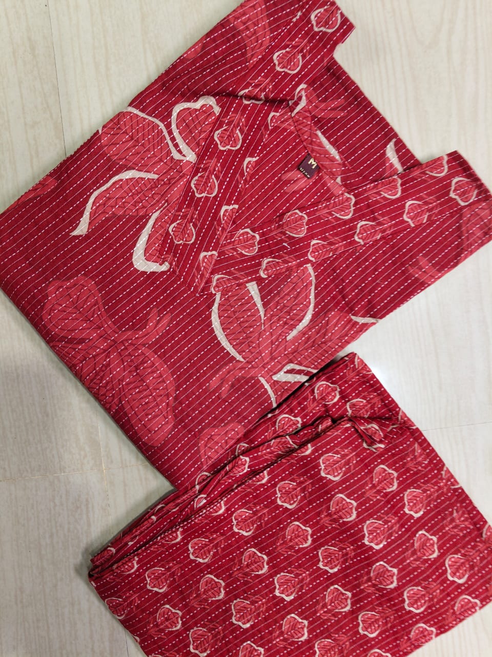 V neck Kurthi with Pant  ALN100