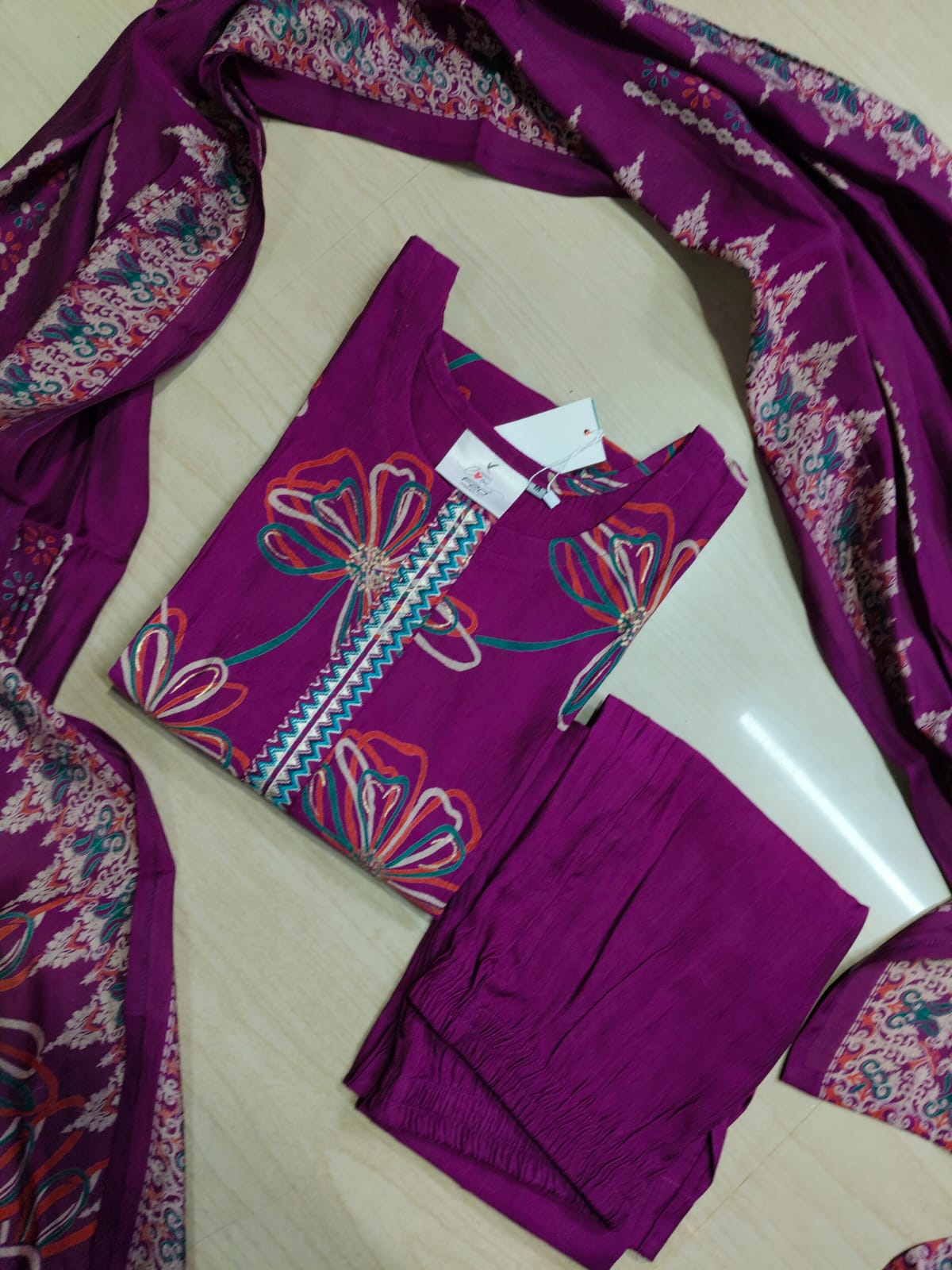 Premium Shiny Vetican Silk Kurti - SVK55