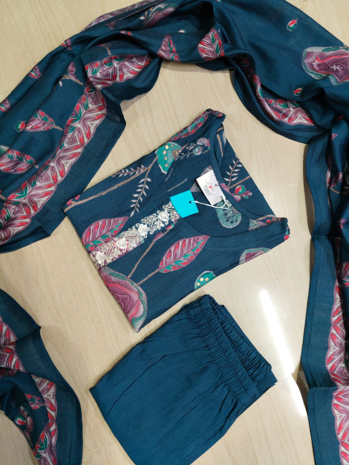 Premium Shiny Vetican Silk Kurti - SVK49