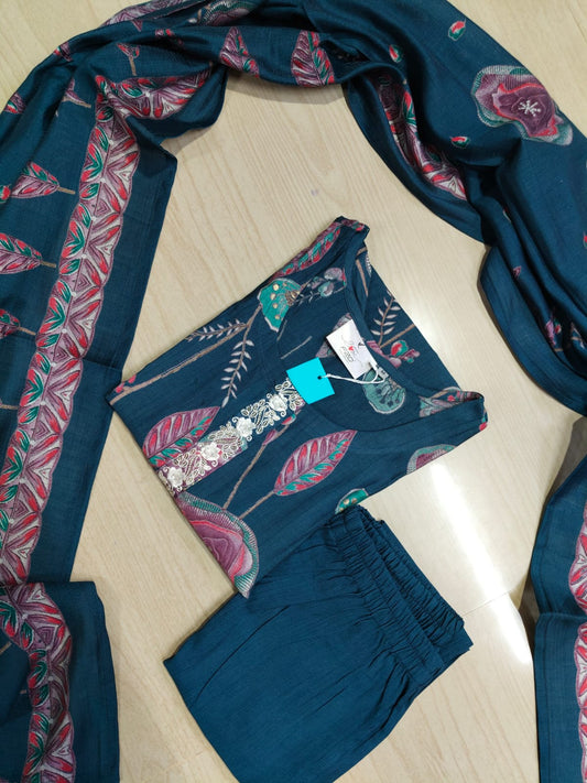 Premium Shiny Vetican Silk Kurti - SVK49