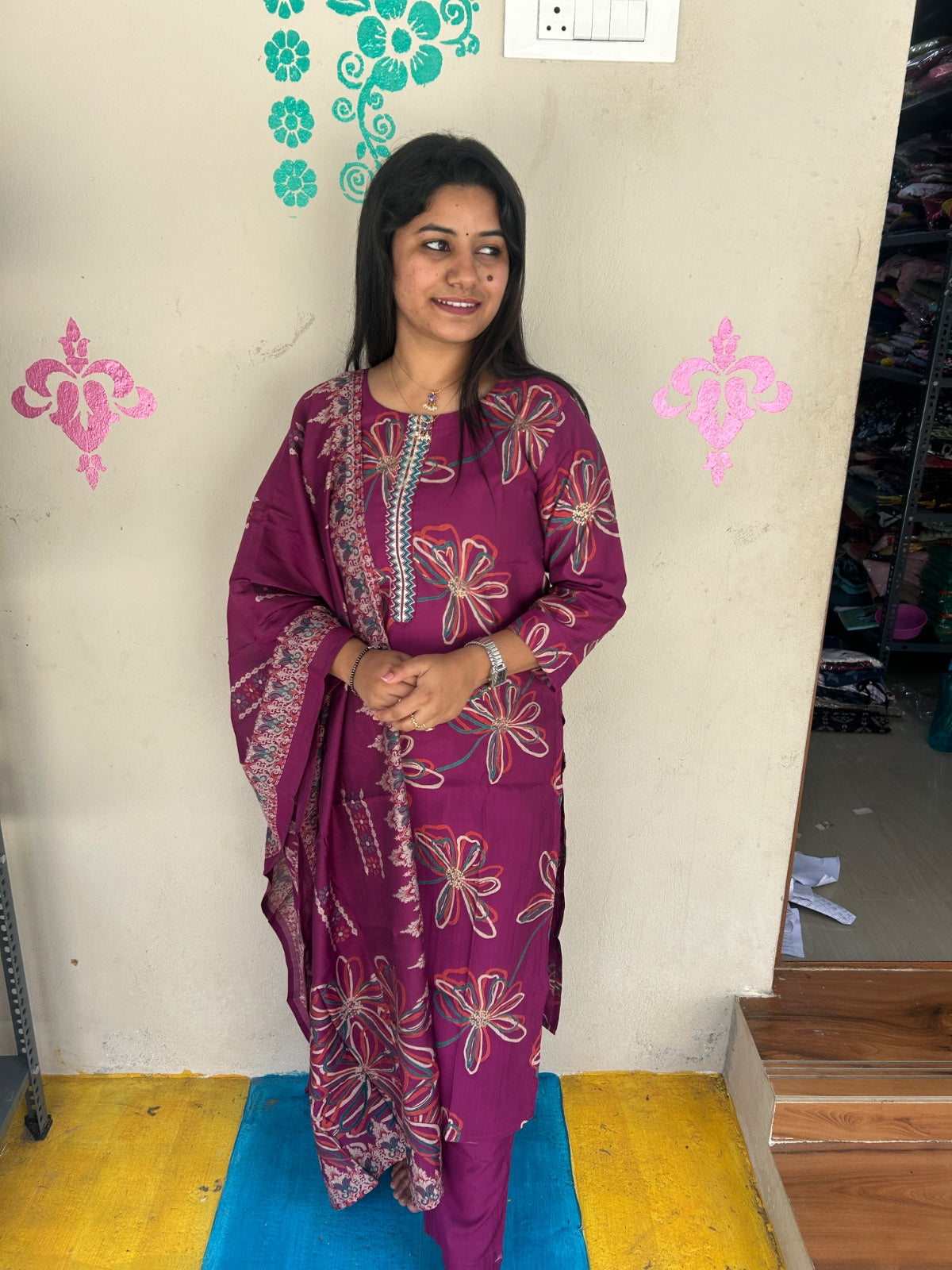 Premium Shiny Vetican Silk Kurti - SVK55