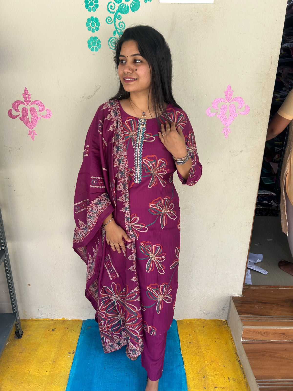 Premium Shiny Vetican Silk Kurti - SVK55