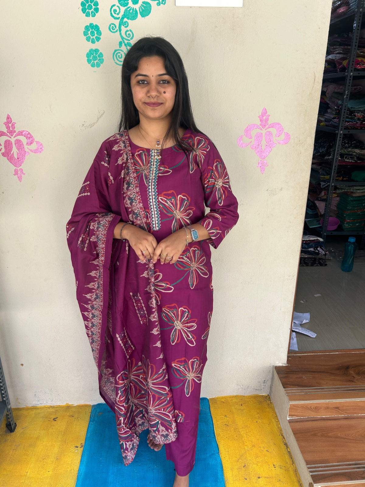 Premium Shiny Vetican Silk Kurti - SVK55