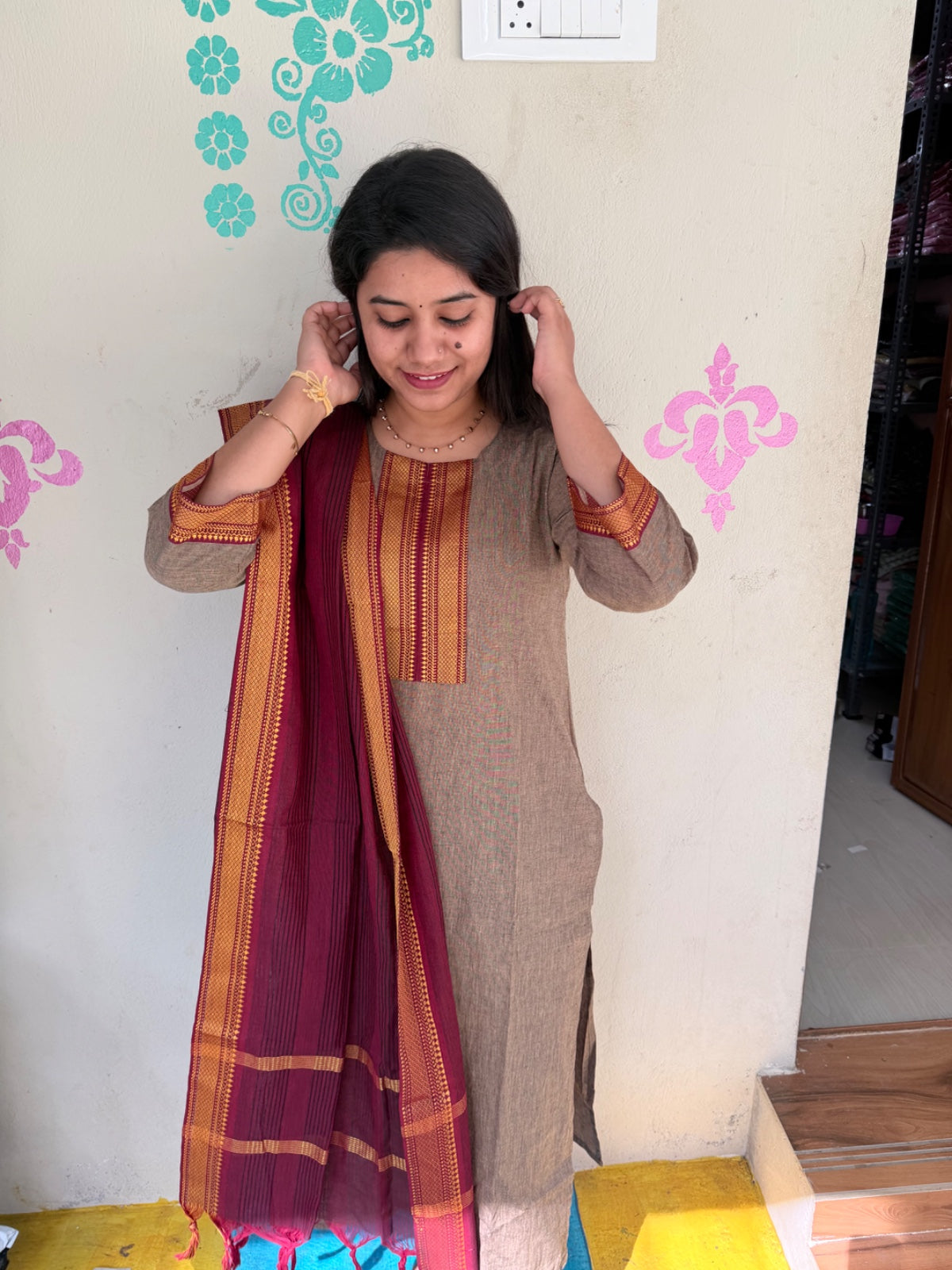 Petals Dupatta Sets - FDS144