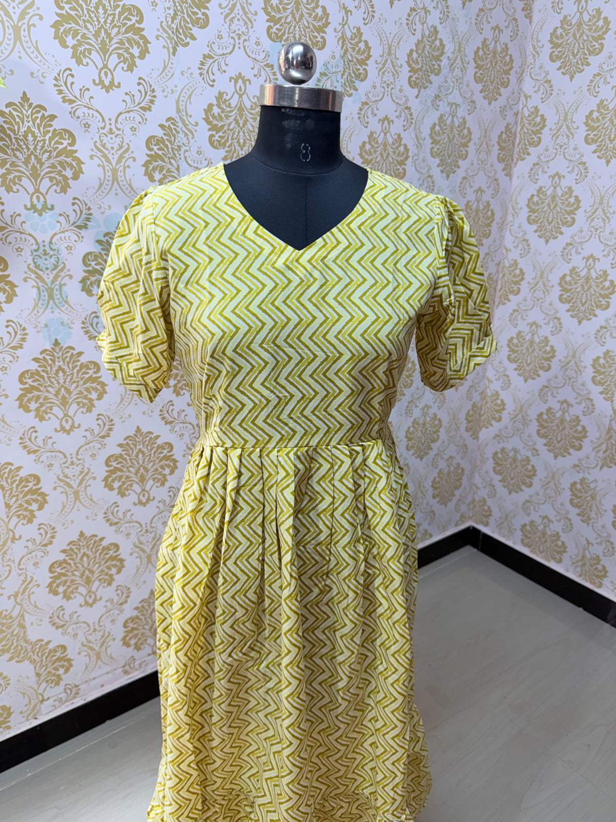 Cotton Floral Frock - CFF119